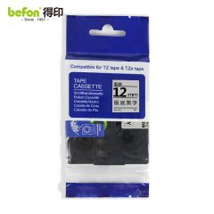 得印 标签机色带 12mmAZe-931银底黑字  个