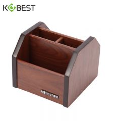 康百 木质笔筒带抽屉360度旋转 P9001 小号 (个)