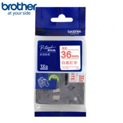 兄弟 色带 TZe-262 白底红字 36mm  /盒