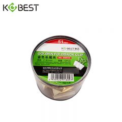 康百 凤尾夹D6041K 金色 41mm 筒