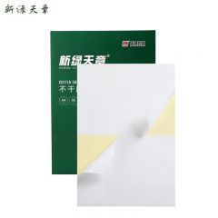 新绿天章 标签纸 铜版纸 A4不干胶哑面黄底2枚/张80张 P2067 盒
