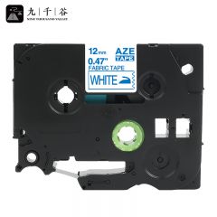 九千谷 标签机色带12mm白底蓝字AZe-FA3 个