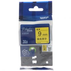 兄弟 标签机色带9mm黄底黑字TZe-621（卷）