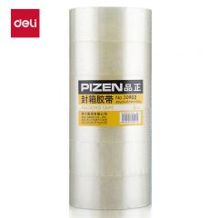 得力 30902 封箱胶带45mm*100y*45um(透明) 6卷/筒