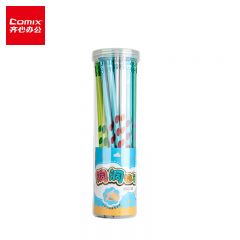 齐心 洞洞铅笔彩杆 XS12-30 30支/盒