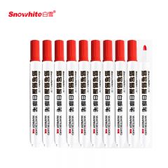 白雪 记号笔 WB568 红色（10支/盒)