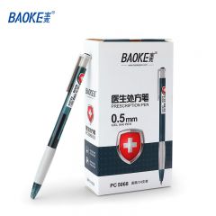 宝克 按动签字笔 蓝黑色0.5mm PC5068  24支装/盒