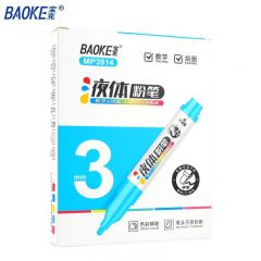 宝克 白板笔  液体粉笔 天蓝 6支 MP3914 盒