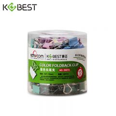 康百  彩色凤尾夹 D6015 筒
