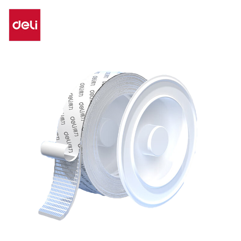 得力 JL601 30mm*3m纳米强力无痕魔力胶带加强网格款双面胶 /卷