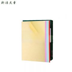 新绿天章 标签纸 A4铜版纸 5色混色50张 P2568 盒