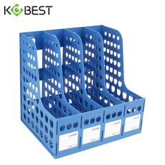 康百  四联文件栏-蓝色 P1841 个