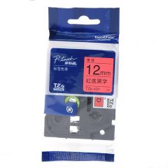兄弟 标签机色带12mm红底黑字TZe-431（卷）