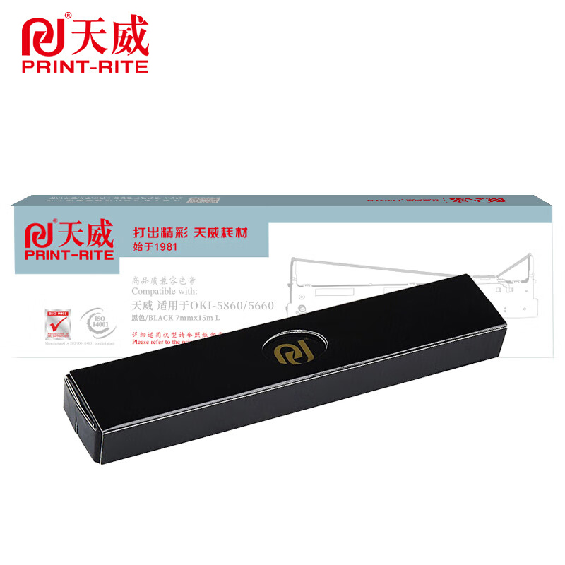 天威 色带芯  适用于OKI-5860/5660-15m,7mm-黑色BK左扭芯 双支装/支