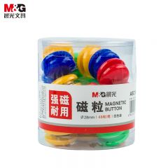 晨光(M&G)文具Φ28mm强磁粒会议白板专用磁扣办公教学写字板磁钉彩色磁贴48粒装ASC99398