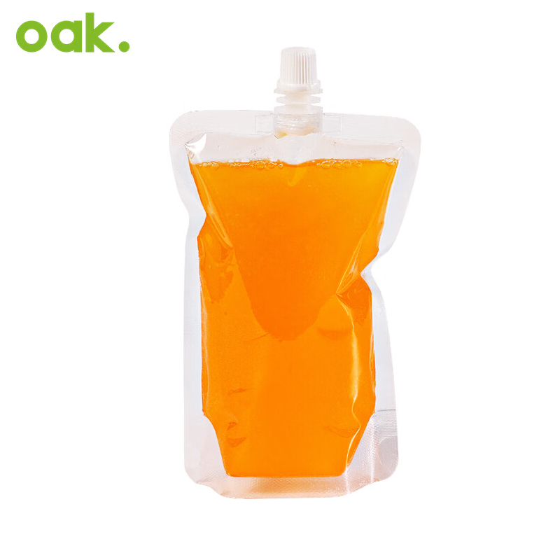 欧橡（OAK） 豆浆袋中药分装袋液体袋吸嘴袋果汁奶茶透明袋300ml*50C1486
