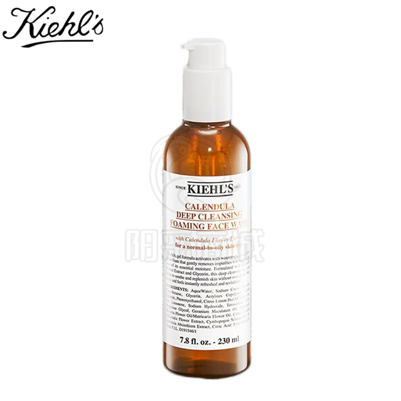 科颜氏（Kiehl's） 金盏花洁面啫喱230ml 洗面奶保湿清洁护肤