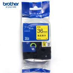 兄弟brother标签色带纸TZE-661 黄底黑字，宽度36mm单位：（卷）