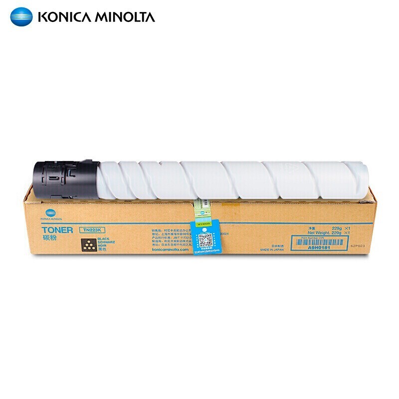 柯尼卡美能达 原装粉盒TN223K黑色碳粉 高容 适用C226/C266