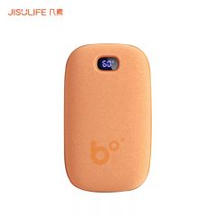 几素（JisuLife） NS06毛绒暖手宝充电户外便携暖手神器 【桔色】升级羊皮绒+双面锁温（9000mAh）
