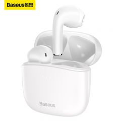 倍思（Baseus） A00026200212-Z1 W04 真无线蓝牙半入耳通话降噪长续航耳机 适用于苹果华为小米手机白色