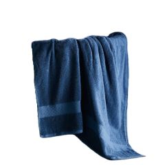 康尔馨（Canasin） 希尔顿酒店高端浴巾纯棉家用吸水高级加大裹巾 巴斯克维浴巾礼盒 单条装 蓝色