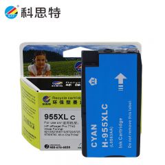 科思特（KST） 955XL墨盒 适用惠普HP7720 8720 Pro7730 7740 8210 8216 8710 8730 打印机 青色1600页