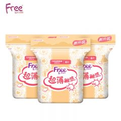 FREE飞（Free）超薄触感系列240mm*8片*3包极薄棉柔日用卫生巾