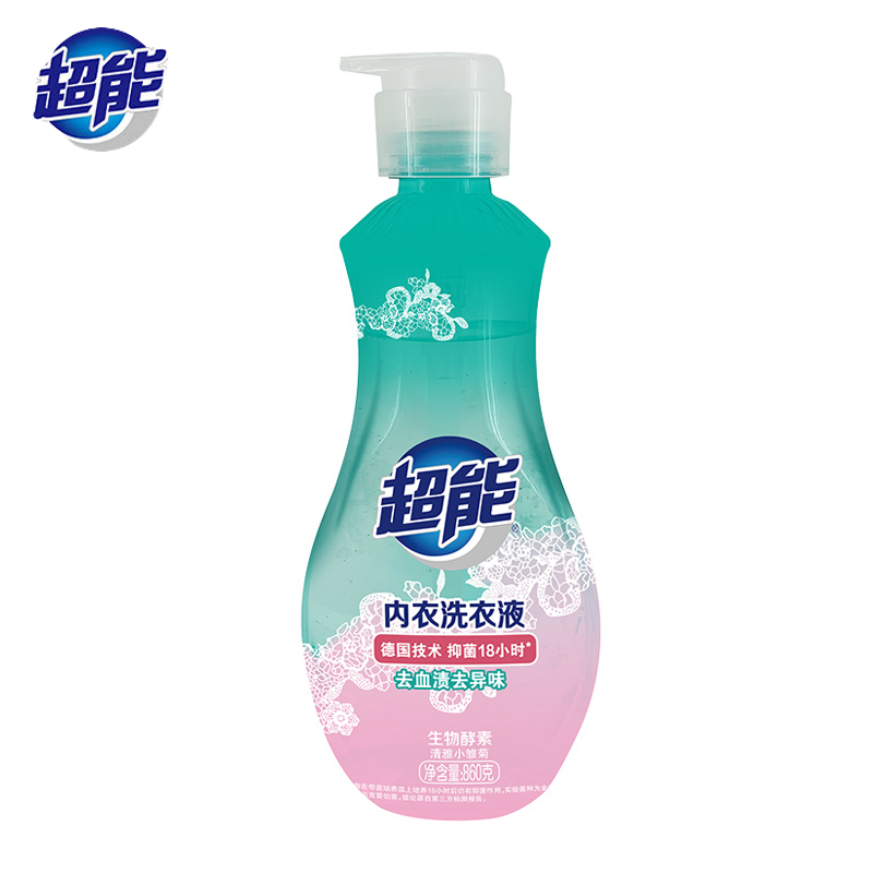 超能 内衣洗衣液860g 内衣专用长效抑菌 内衣内裤洗