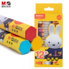 晨光（M&G）文具12色米菲六角油画棒 儿童涂鸦绘画笔 12支/盒 MF9011-1