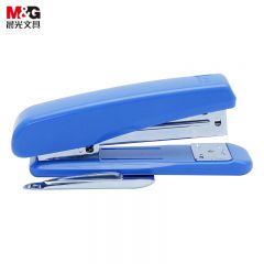 晨光(M&G)文具 12#订书机 带起钉器订书器 办公用品ABS92718B 蓝色
