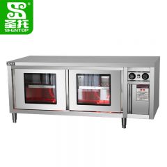 圣托（Shentop） DAE08光波消毒工作台不锈钢餐具消毒工作台热风循环中温消毒操作台1.8米
