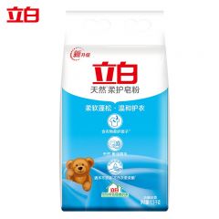 立白（Liby） 天然柔护皂粉 不伤手温和留香亮白柔顺肥皂粉洗衣粉家用实惠装1.3kg*1袋