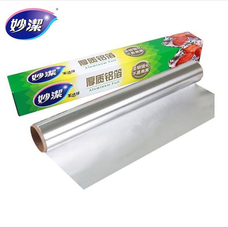 妙洁（MIAOJIE） MF26厚质铝箔纸30CM*8M盒装烧烤烤箱专用锡纸铝箔纸烧烤烤箱空气炸锅专用烤肉不焦黑