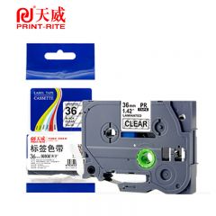 天威TZw161  标签色带适用兄弟标签机色带覆膜标签标签打印机色带不干胶标签纸 36mm 支