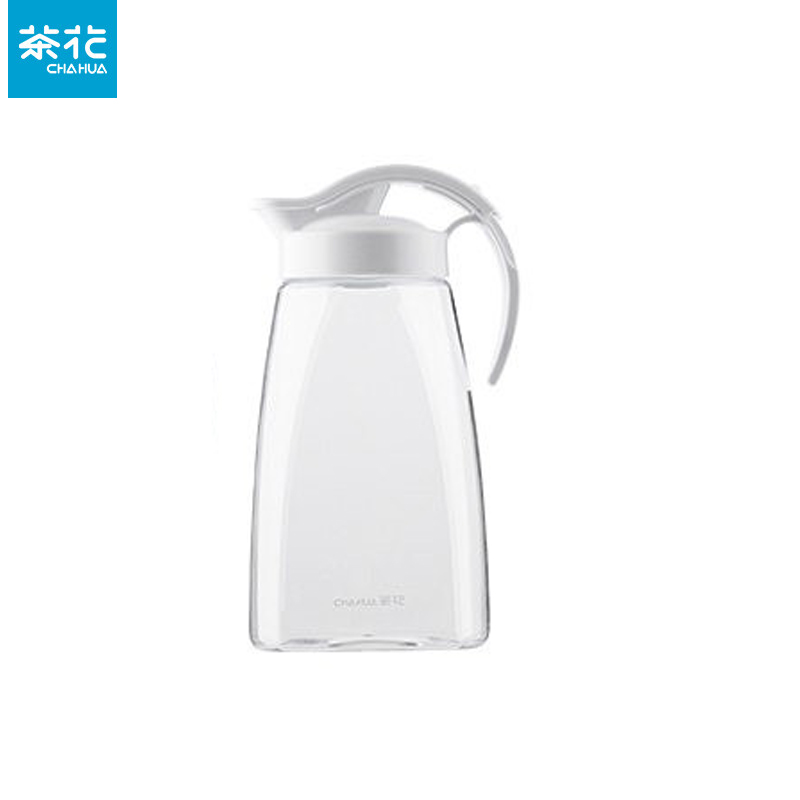 茶花（CHAHUA） 冷水壶塑料家用凉水壶果汁壶大容量杯子耐热耐高温凉水杯茶壶 滑盖式密封款_1.8L