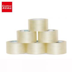 齐心（COMIX）JP6010-6 普透封箱胶带 6卷/筒 60mm*100y