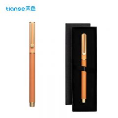天色 商务签字笔0.5mm 橘色盒装 TS-1220  支