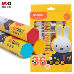 晨光（M&G）文具36色米菲六角油画棒 中小 美术上学画画 36支/盒 MF9015-1