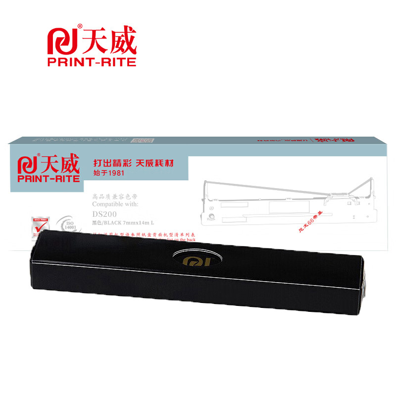 天威 DS200色带芯 适用得实打印机 14m,7mm-黑色左扭芯 支
