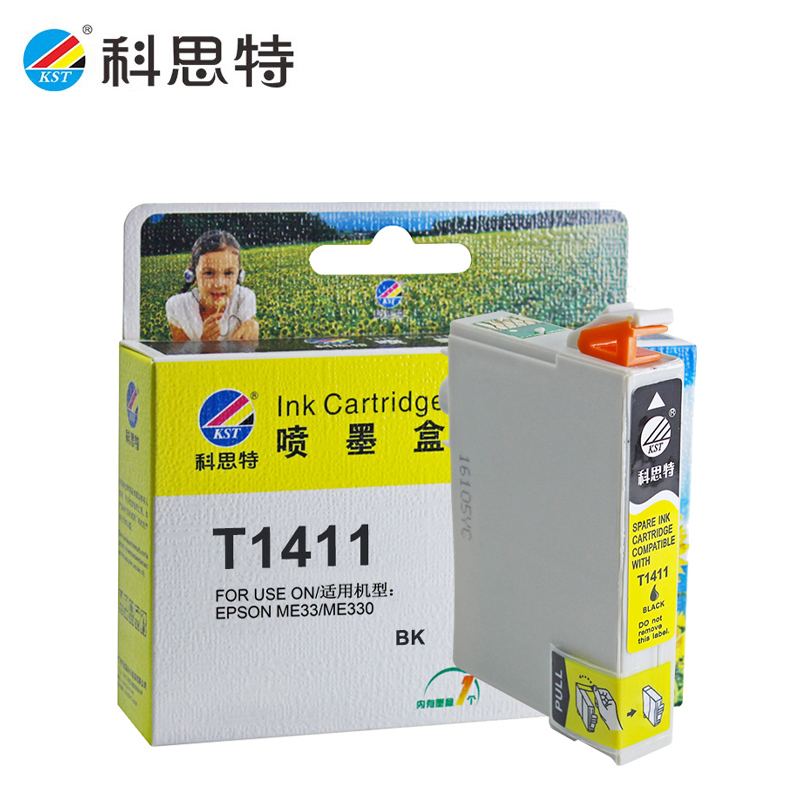科思特 K T1411墨盒适用爱普生ME33/ME35/ME85ND/ME330黑色专业版