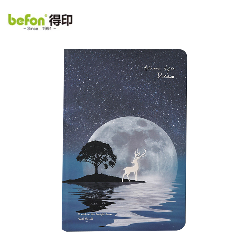 得印（befon） 夜光树中麋鹿彩页手帐本家庭理财笔记本1046