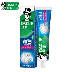好来（DARLIE） 超白矿物盐牙膏90g多效护理洁白牙齿黄牙渍清新口气