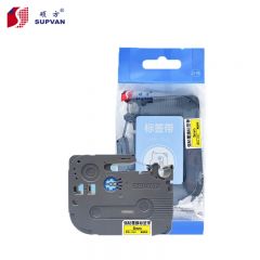 硕方 标签机色带L-P621  黄底黑字 9mm