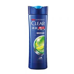 清扬（CLEAR）男士去屑洗发露清爽控油型蓝瓶175g