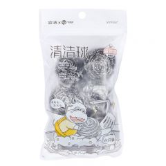 宜洁（yekee）清洁球多功能耐用型厨房用品洗碗刷锅钢丝球（6只装）