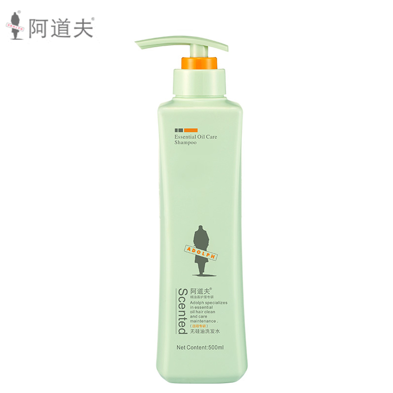 阿道夫（ADOLPH）清爽控油蓬松洗发露 控油舒缓去屑修护洗头膏 无硅油洗发水500ml