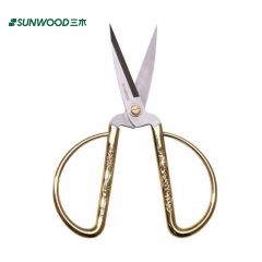 三木（SUNWOOD） 91122 170mm不锈钢剪刀 龙凤呈祥结婚开业剪彩居家剪家用彩金剪子美工剪手工剪裁缝剪裁纸剪纸