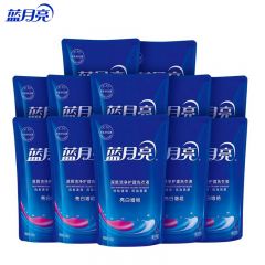 蓝月亮 亮白增艳洗衣液500g×12薰衣草香型洗衣液补充装护色增艳袋装亮白增艳
