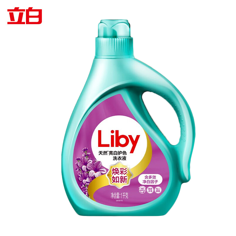 立白（Liby） 天然亮白护色百花馨香焕彩如新持久留香机洗手洗家用亲肤洗衣液亮白液1kg